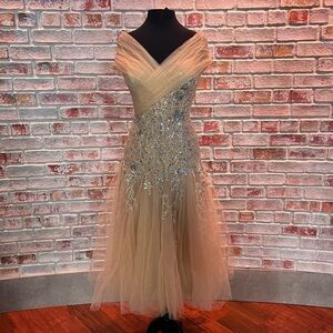 Tarik Ediz - 96019 Lana Gown in Stone - 8